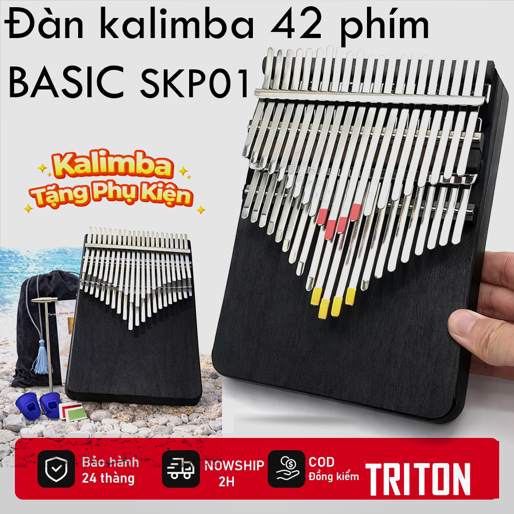 Đàn kalimba 42 phím SKP01 - Đã chỉnh âm - Tặng phụ kiện - Bảo hành 5 năm