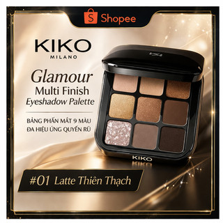 KIKO 9 Màu – Bảng Phấn Mắt Đa Hiệu Ứng, Tông Đất Dễ Dùng, Lên Màu Chuẩn, Bám Lâu, Chính Hãng
