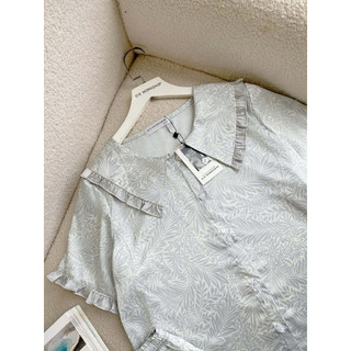𝗛𝗮̀𝗻𝗴 𝗰𝗵𝗶́𝗻𝗵 𝗵𝗮̃𝗻𝗴 Bộ ngủ mặc nhà nữ Pyjama lụa in cao cấp O.N WORKSHOP