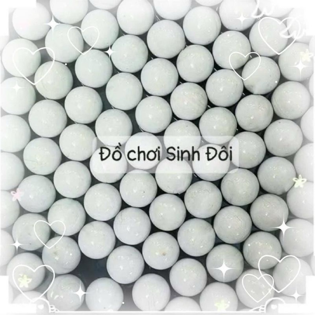 BI THUỶ TINH 16MM MÀU TRẮNG SỮA - Bi ve truyền thống