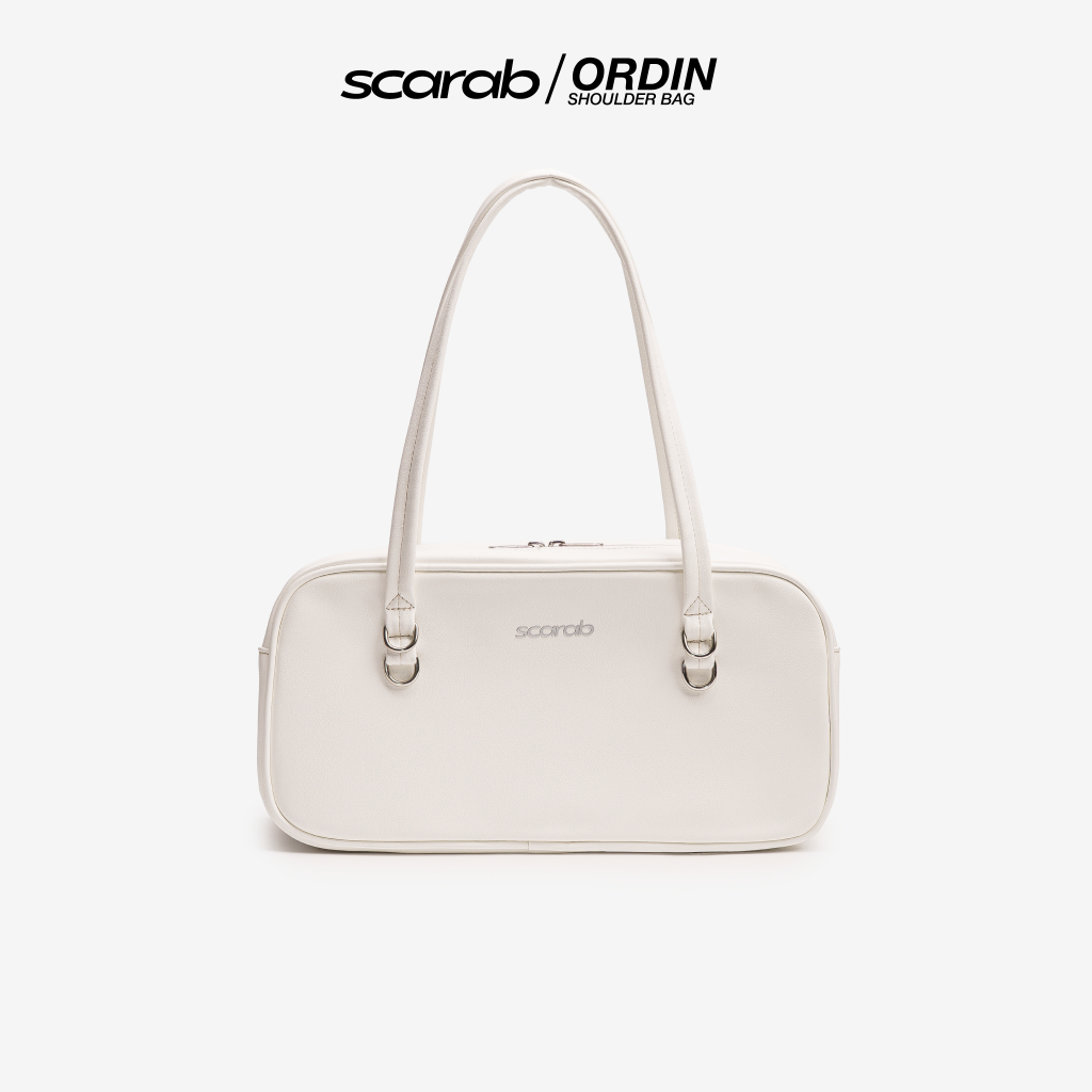 Túi xách đeo vai SCARAB ORDIN WHITE thời trang nam nữ đựng vừa iPad 11 inch, điện thoại, ví tiền, đồ