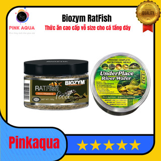 (Xả hàng)Thức ăn Pleco cao cấp Biozym Ratfish (150 gram) thức ăn cao cấp vỗ size cho cá chuột pleco tầng đáy lau kính