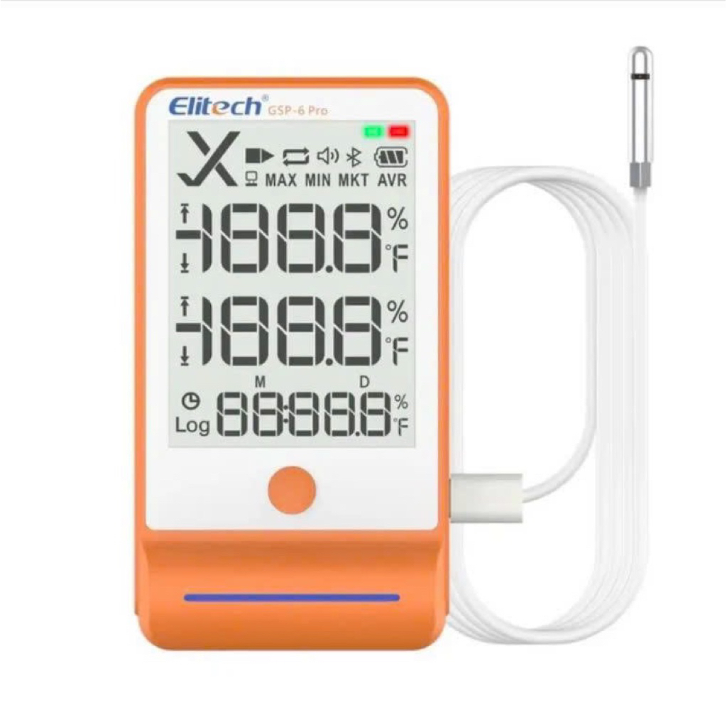 Nhiệt ẩm kế tự ghi GSP-6 Pro (đã hiệu chuẩn)- Hỗ trợ cài đặt nhiệt độ độ ẩm đạt chuẩn