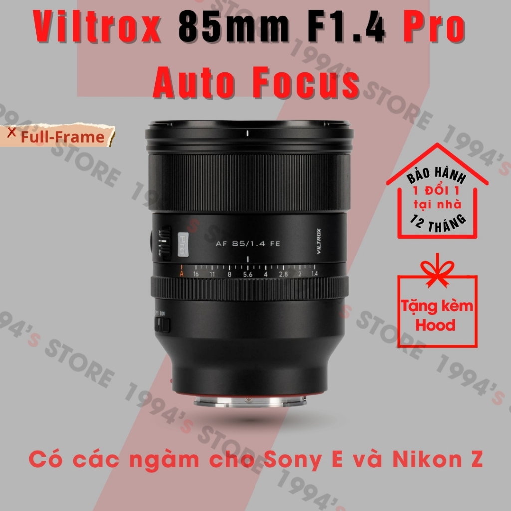 Ống kính Viltrox 85mm F1.4 Pro - Lens chân dung xóa phông có Auto Focus for Full-Frame cho Sony E/FE