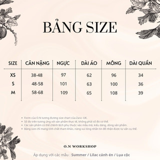 𝗛𝗮̀𝗻𝗴 𝗰𝗵𝗶́𝗻𝗵 𝗵𝗮̃𝗻𝗴 Bộ ngủ mặc nhà nữ Pyjama lụa in cao cấp O.N WORKSHOP