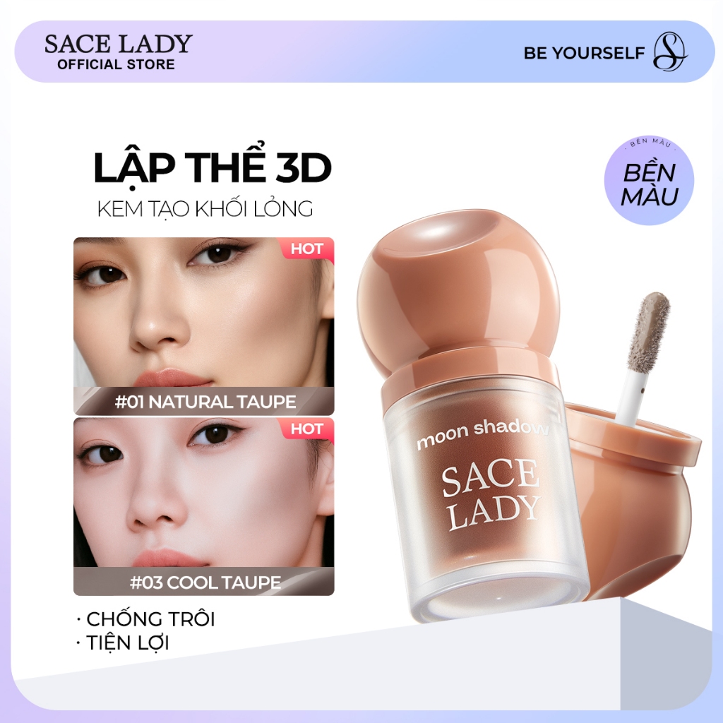 Kem Tạo Khối Chất Lỏng  SACE LADY chống thấm nước lâu trôi có sắc tố cao Tạo khối Scudot 3,8g