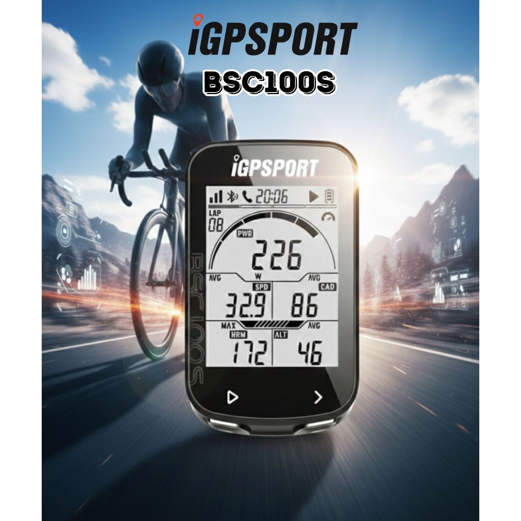 Đồng hồ BSC100S xe đạp đo tốc độ bằng định vị vệ tinh - Chính hãng igpsport Bsc100s
