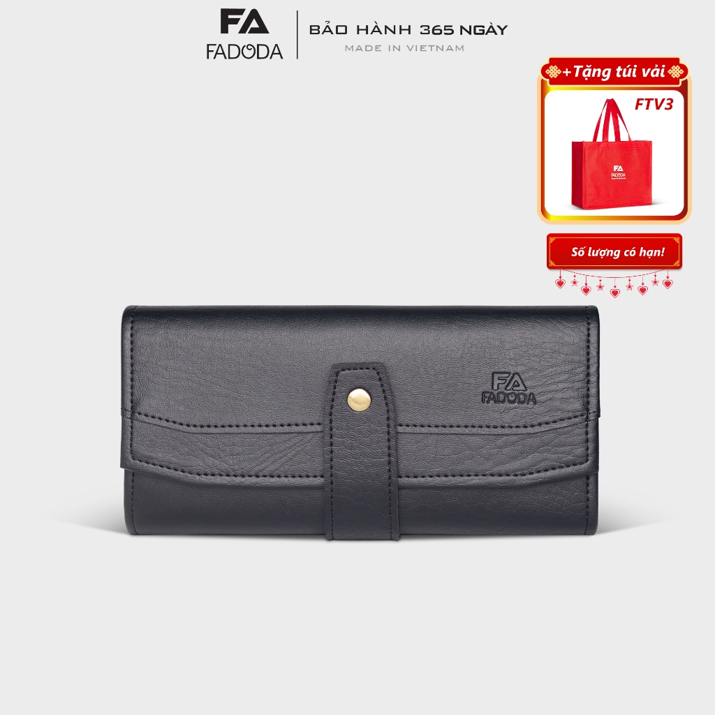 Ví nữ cầm tay nắp gập thời trang Fadoda FVN17