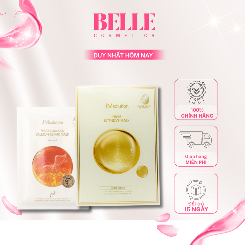 Mặt nạ JM Solution mặt nạ cá hồi JM  Water Luminous Salmon Repair Special mặt nạ vàng 24k JMSolution