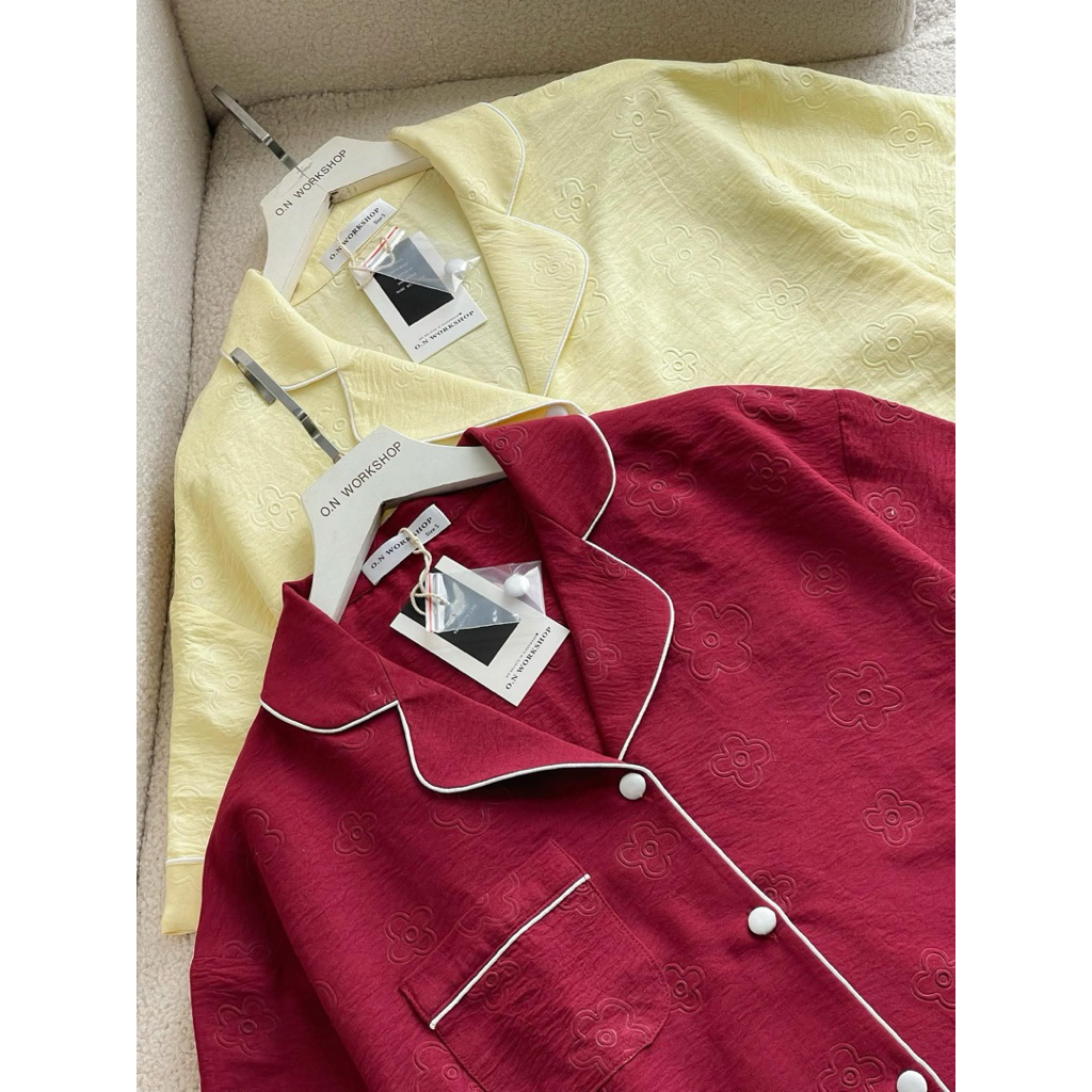 𝗛𝗮̀𝗻𝗴 𝗰𝗵𝗶́𝗻𝗵 𝗵𝗮̃𝗻𝗴 Bộ ngủ nữ mặc nhà pyjama Nina ON WORKSHOP