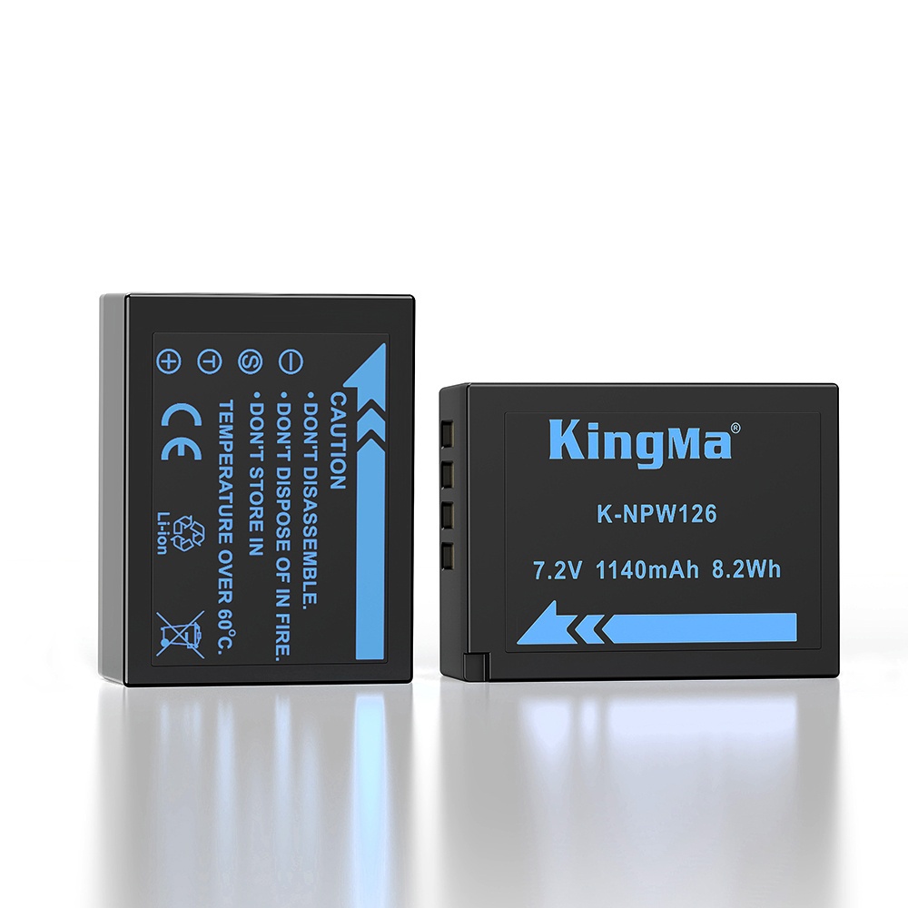 Pin Kingma cho Fujifilm NP-W126 + Hộp đựng Pin, Thẻ nhớ