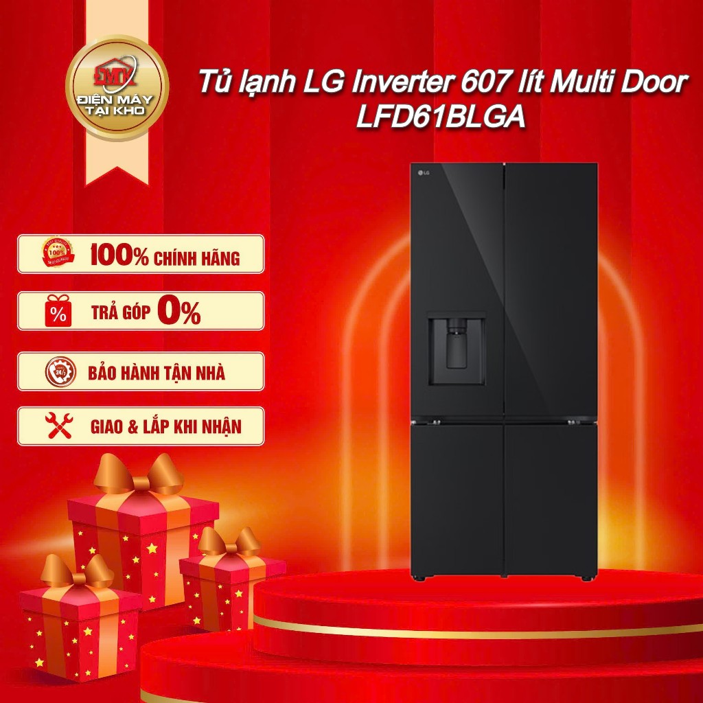 Tủ lạnh LG Inverter 607 lít Multi Door LFD61BLGA