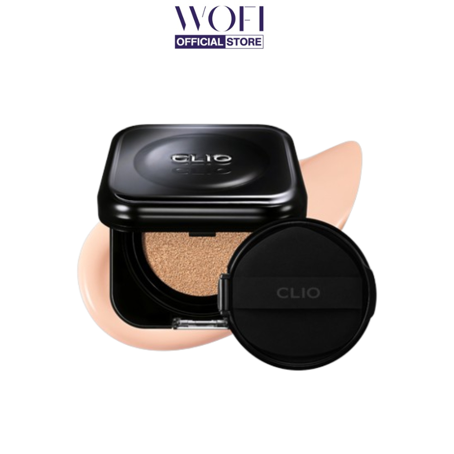Phấn Nước Clio Kill Cover Founwear Cushion SPF40 PA++ Kèm Lõi (15g+15g) - Vỏ Đen