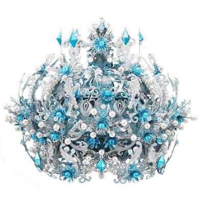 Mô Hình Kim Loại 3D Lắp Ráp Piececool Băng Tuyết Hoàng Quan (305 mảnh, Ice Rock Crown) P377-BS