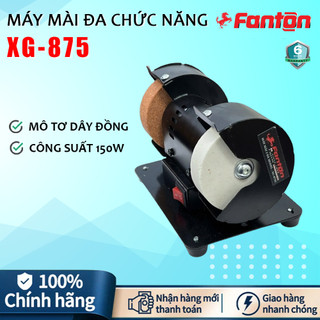 Máy Mài 2 Đá Có Chụp Bảo Vệ JETMAN XG-875 Đường Kính Đá 70mm, Mài Dao, Kéo... Đa chức năng