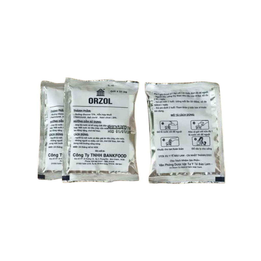 BANKFOOD ORZOL (Gói 27.9g) Bù nước & điện giải
