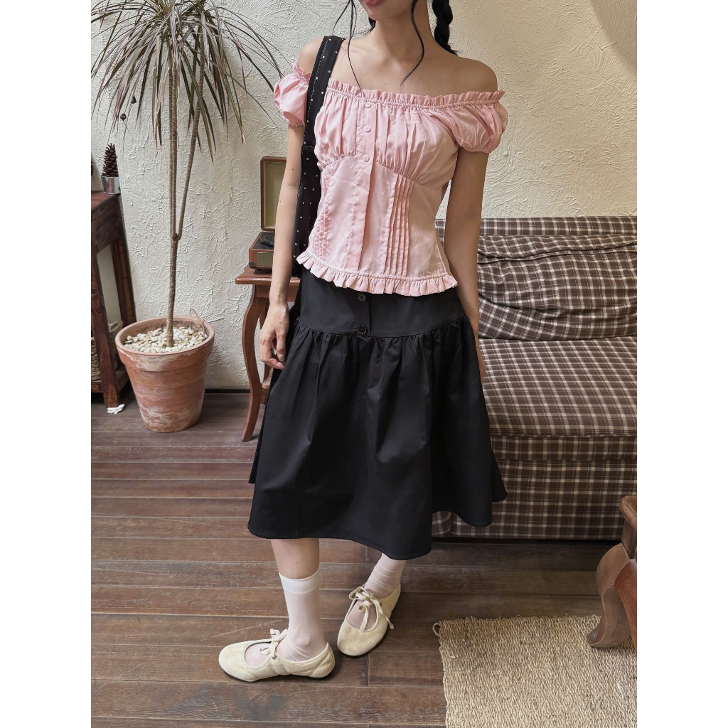 Chân váy lửng kaki chéo kiểu Nhật, Chân váy Sumi Skirt kaki kiểu Nhật - 29feb.closet - CV76 | BigBuy360 - bigbuy360.vn
