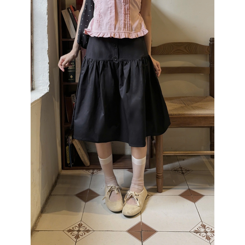 Chân váy lửng kaki chéo kiểu Nhật, Chân váy Sumi Skirt kaki kiểu Nhật - 29feb.closet - CV76 | BigBuy360 - bigbuy360.vn