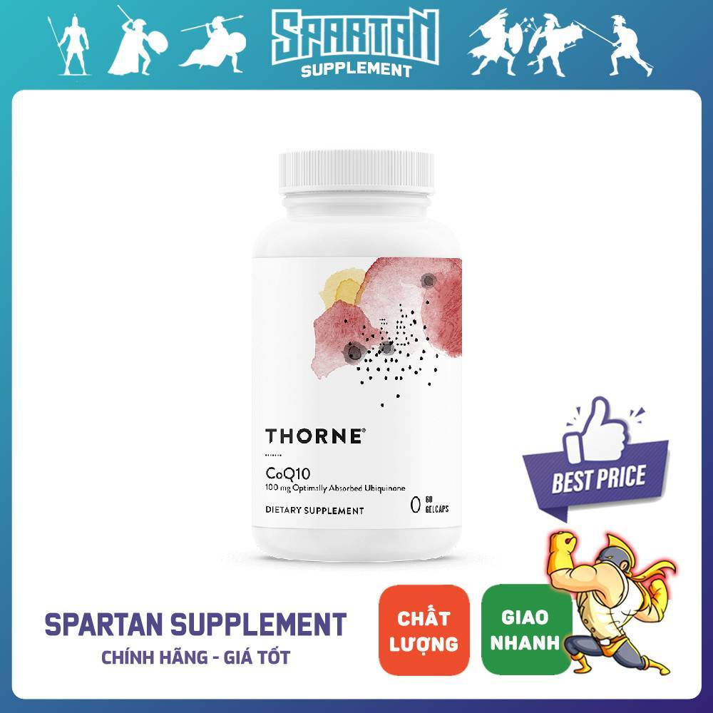 THORNE Cq10 100mg (120 Viên) - Viên Uống Hỗ Trợ Tim Mạch