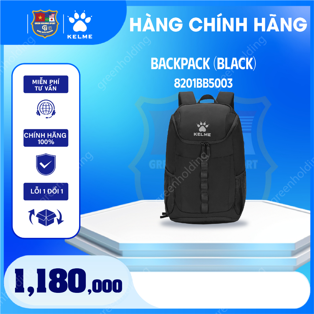 Balo Thể Thao Kelme Chính Hãng | Ba Lô Kelme Đựng Giày Riêng Chống Nước Nhẹ Đi Học Đi Tập Gym Đá Bón