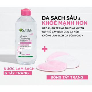 Nước Tẩy Trang Garnier giúp làm sạch da, dịu nhẹ dành cho mọi mọi da