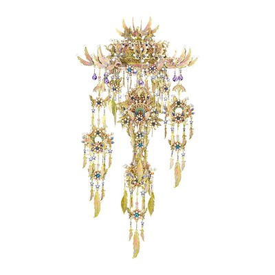 Mô Hình Kim Loại 3D Lắp Ráp Piececool Song Tư Phong Linh (516 mảnh, Wind Chime of Romance) P363-GW