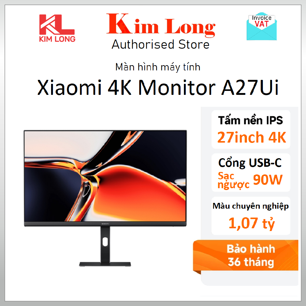 Màn hình máy tính Xiaomi A27Ui 27inch 4K UHD IPS Sạc ngược USB-C Bản quốc tế - Hàng chính hãng