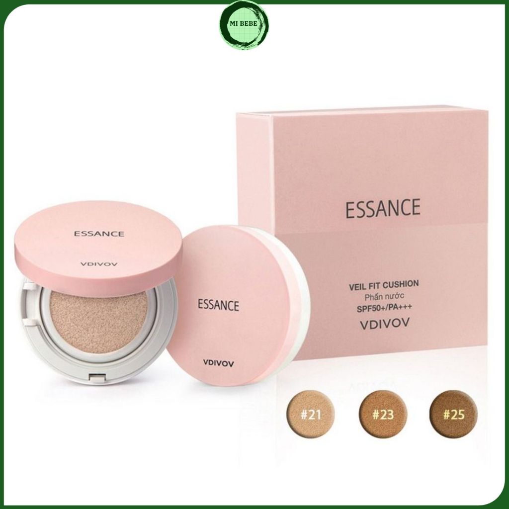 Phấn nước Essance Veil Fit Cushion SPF50+ PA+++ Che Khuyết Điểm Mịn Lì Lâu Trôi Chính Hãng 15g