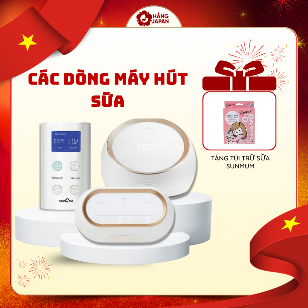 Máy hút sữa đôi Spectra 9plus /Spectra dual compact/ Dual S mẫu mới