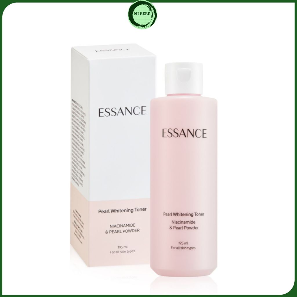 Nước hoa hồng Essance Pearl Whitening Toner dịu nhẹ mềm mịn sáng da nhập khẩu chính hãng 195ml