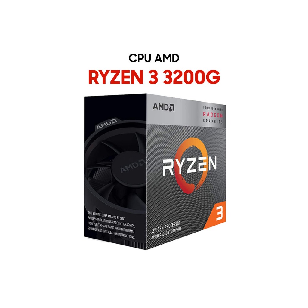 CPU AMD Ryzen 3 3200G 4 Nhân 4 Luồng 4.0GHz - Bảo hành chính hãng 36 tháng AMD Việt Nam
