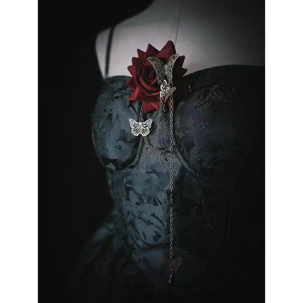 [CÓ SẴN] Ghim cài áo hoa hồng lolita loại xịn, ghim cài áo hàng đẹp cài áo vest, tây trang, lolita, 