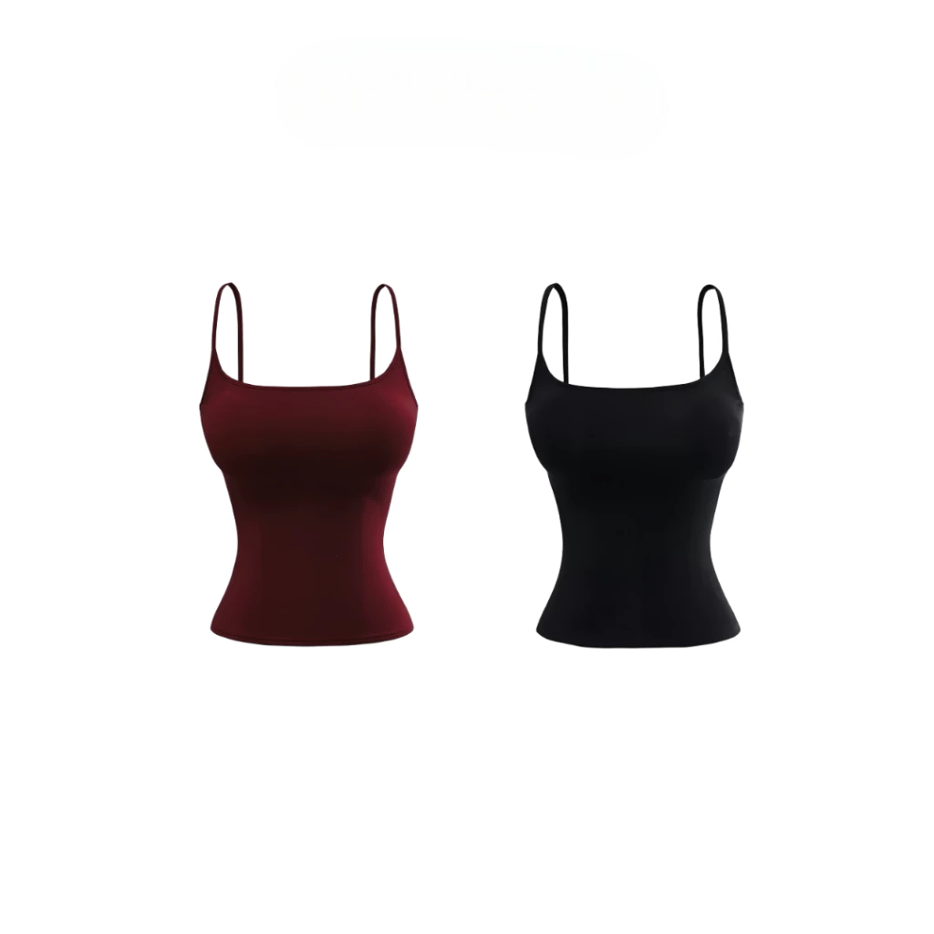 [Peinn] ( ÁO 2 LỚP không mút ) Áo Hai Dây Nữ Basic Ôm Body Chất Cotton Lông Mịn Tôn Dáng JUSTDUN 103 | BigBuy360 - bigbuy360.vn
