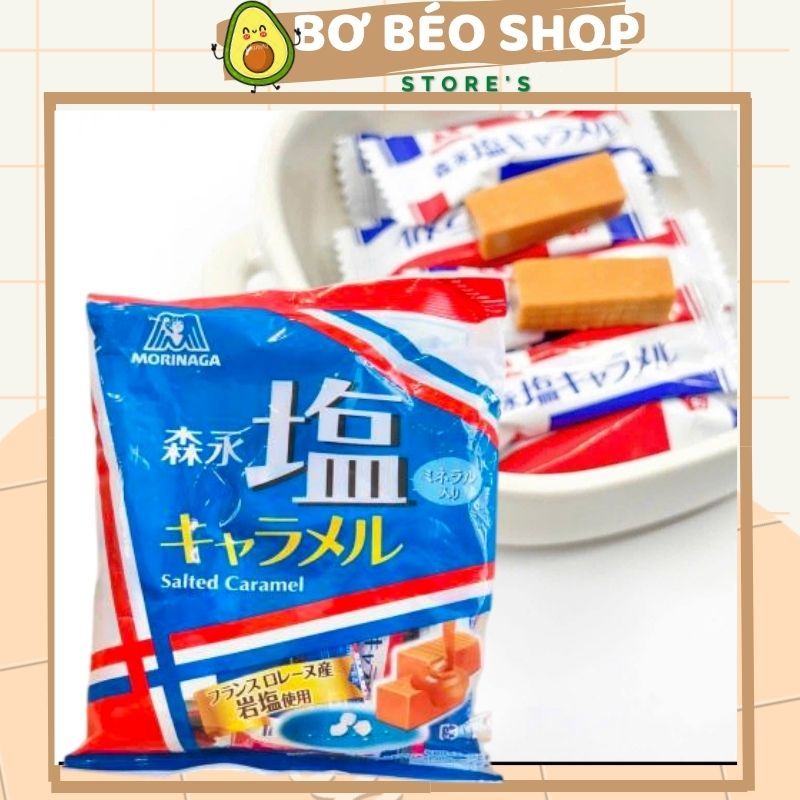 Kẹo Morinaga Caramen muối gói 83g - Kẹo caramen muối Nhật