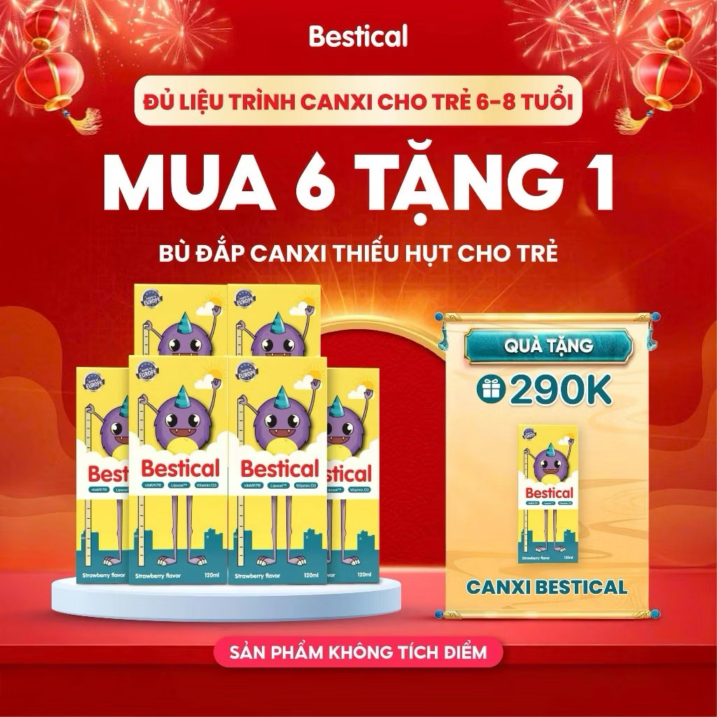 [DEAL HOT] - Combo 6 Canxi Bestical (Không tích điểm) - Tặng 1 Bestical
