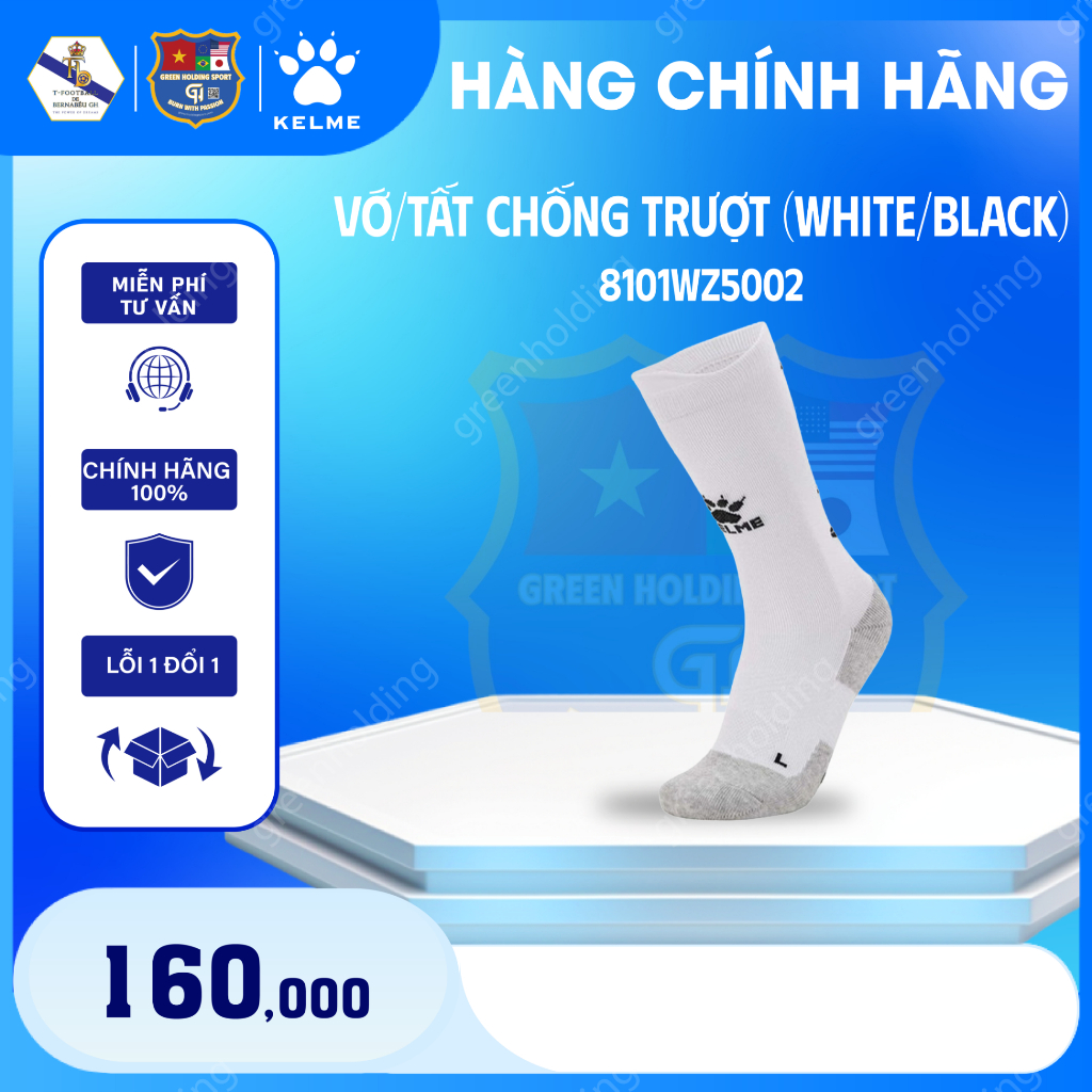 KELME - Tất Thể Thao Chống Trượt - Tất Nam Đá Bóng, Cầu Lông, Pickleball, Tập Luyện