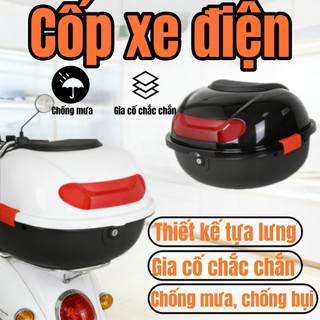 Cốp Xe Máy Dạng Hộp - Dung Tích Lớn, Chất Liệu Dày Dặn, Phù Hợp Xe Máy, Xe Điện, Xe Tay Ga, Xe Số