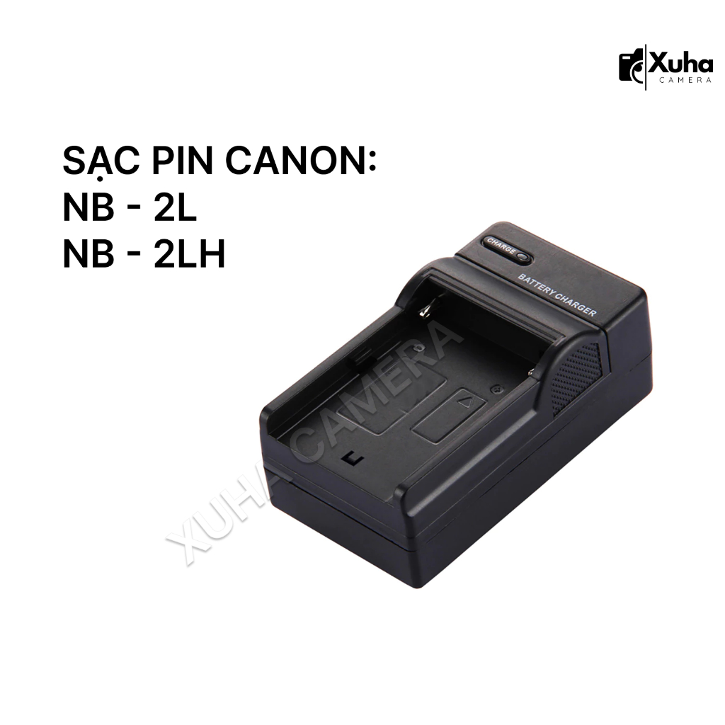 Sạc Pin NB-2L / NB-2LH Cho Canon 350D/ 400D/ Kiss N/ Kiss X– Sạc Pin Máy Ảnh Có LED Báo Đầy