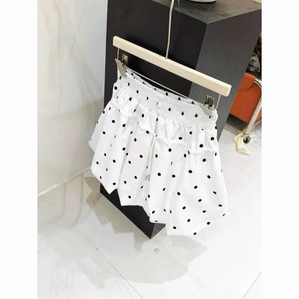 Áo Quây Nữ Chấm Bi Dáng Xòe – Áo Ống Babydoll Lưng Thun, Phong Cách Ulzzang Hàn Quốc HH8 | BigBuy360 - bigbuy360.vn