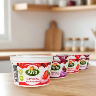 (Thóc Gạo Shop 1989) (Date 2027) Sữa chua nguội Arla vị dâu hỗ trợ tiêu hóa, ít calo 6 hộp x 100gr