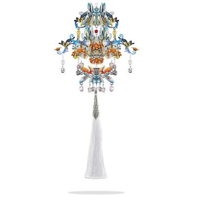 Mô Hình Kim Loại 3D Lắp Ráp Piececool Lưu Vân Ca - Núi (108 mảnh, Không Bao Gồm Đế) P260-BK - MP1223
