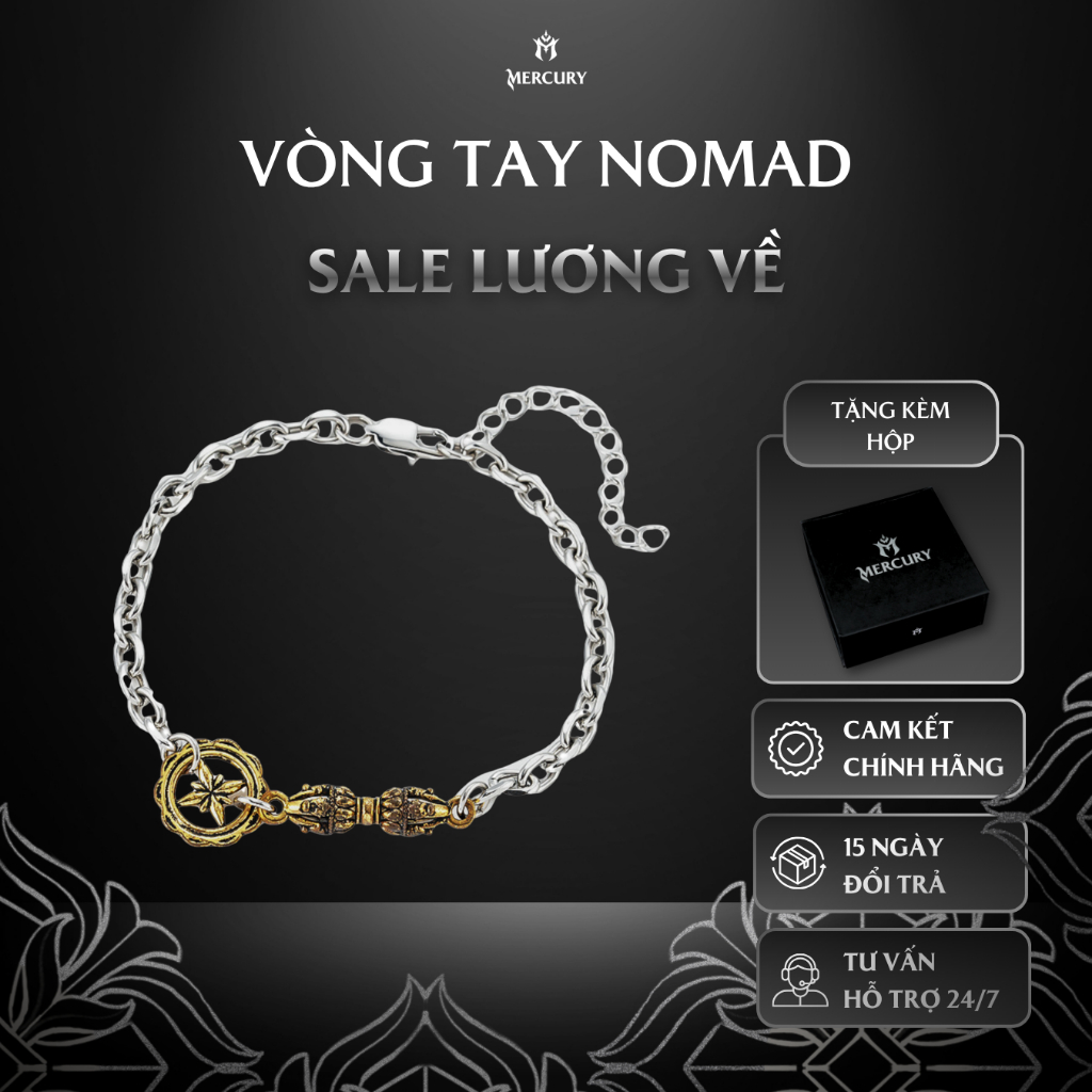 Vòng tay nam Merury Mercury Nomad- Trang sức, phụ kiện thời trang đeo tay - Vòng tay thời trang