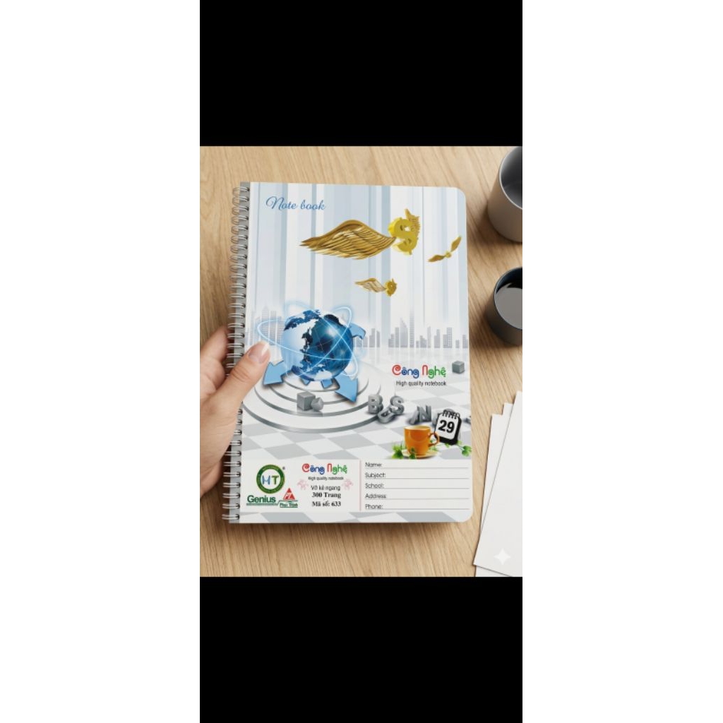 Vở kẻ ngang A6 300 trang