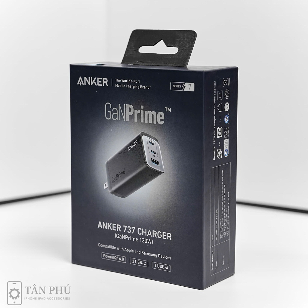 Củ Sạc Anker 737 Charger (GaNPrime 120W)
