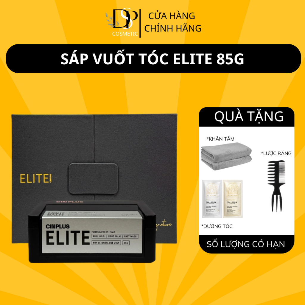 Sáp vuốt tóc nam Cinplus ELITE LIGHT BALM Original 85gr cao cấp tạo kiểu