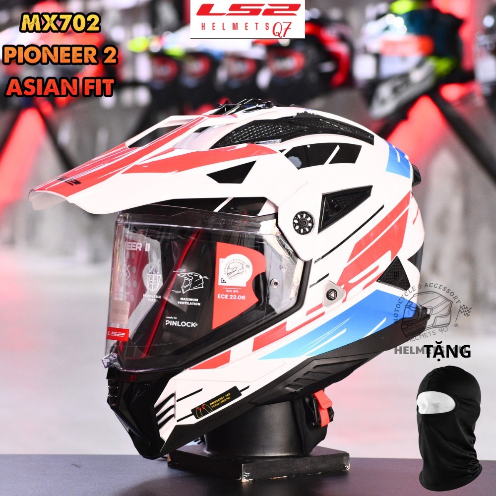 Mũ bảo hiểm cào cào LS2 MX702 Pioneer II Dual Sport chuẩn Adventure/Touring ECE22.06 - LS2 Helmets