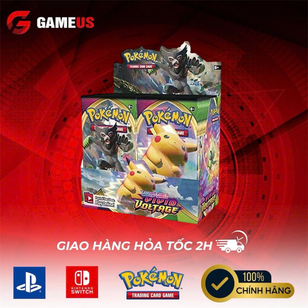 [Chính Hãng]  Pokemon TCG Booster Box : Pokemon Sword & Shield Vivid Voltag