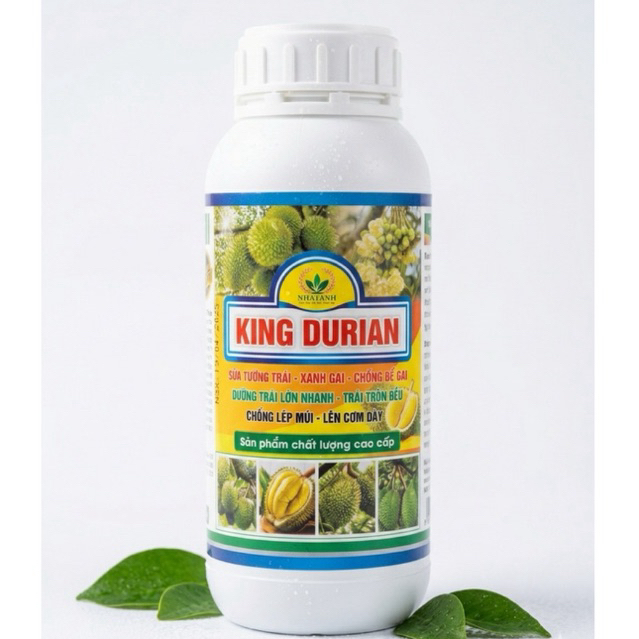 Phân Bón Lá KING DURIAN - Giúp Xanh Gai, Bể Gai, Lên Cơm, Nặng Ký Cho Sầu Riêng (Chai 500ml)