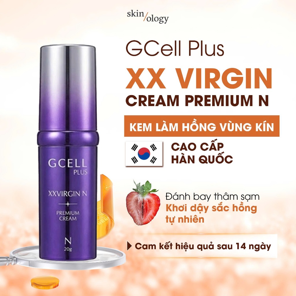 Kem Dưỡng Làm Hồng Tự Nhiên Vùng Kín & Nhũ Hoa Gcell XXVIRGIN Hàn Quốc