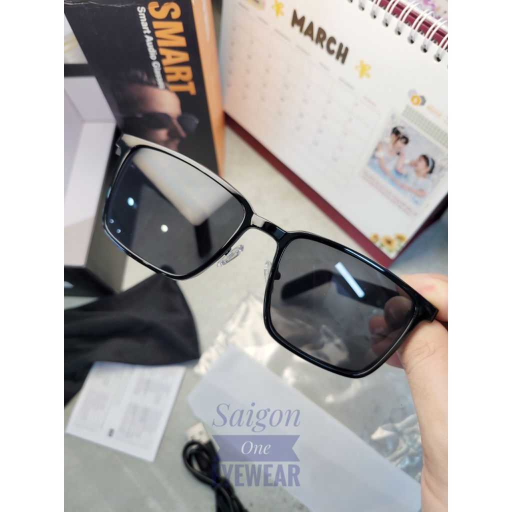 Smart Glasses Audio - 2 trong 1 đi cả ngày và đêm, kính đàm thoai, nghe nhạc, phiên dịch